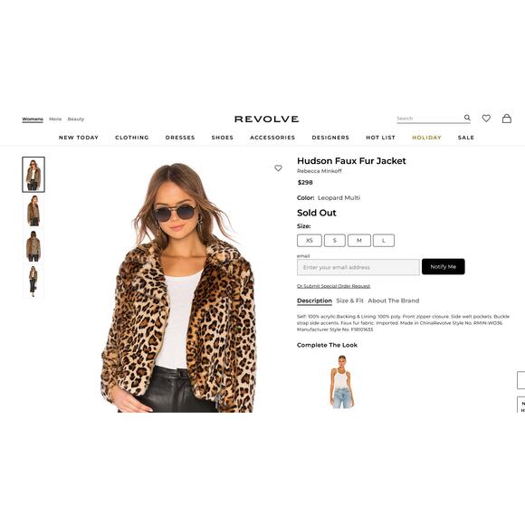 Rebecca Minkoff Hudson Leopard‎ Faux Calf Hair Jacket XXS Fall Winter Cozy Warm - Picture 2 of 6